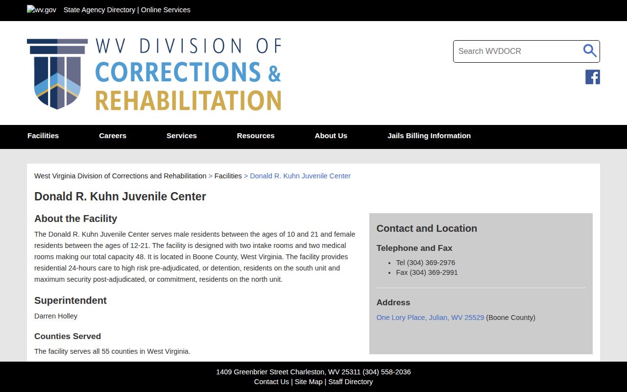 Donald R Kuhn Juvenile Center restricted Boone County youth release records